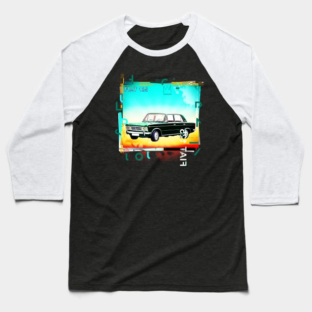 Fiat 125 Baseball T-Shirt by remixer2020